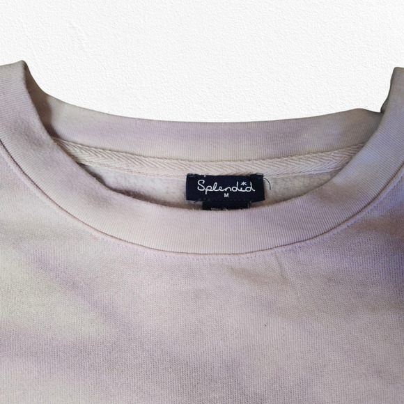 Splendid Lavender Purple Tie Dye Crewneck Light Relaxed Sweatshirt Size Medium - Picture 2 of 8